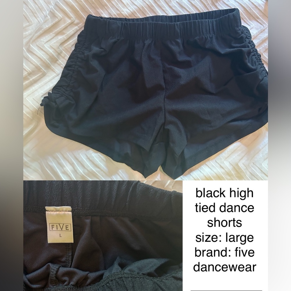 five dancewear high tied shorts